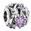 Charms Pandora - Fialová sedmokráska 798772C02 Charms Pandora - Fialová sedmokráska 798772C02