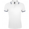 SOĽS Pasadena Pánske polo tričko SL00577 White / Navy XL SOĽS Pasadena Pánske polo tričko SL00577 White / Navy XL