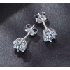 For Silver Puzetové náušnice s Moissanitom 0,5ct Single - Striebro 925 For Silver Puzetové náušnice s Moissanitom 0,5ct Single - Striebro 925
