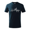 EKG horolezec - Tričko detské bavlnené - 134 cm/8 rokov ( Tmavomodrá (takmer čierna) ) EKG horolezec - Tričko detské bavlnené - 134 cm/8 rokov ( Tmavomodrá (takmer čierna) )