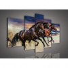 Obraz na plátne viacdielny - OB2492 - Kone 170cm x 100cm - S4A Obraz na plátne viacdielny - OB2492 - Kone 170cm x 100cm - S4A
