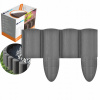 Záhradný obrubník plast 240 cm x 9,5 cm sivý Záhradný obrubník plast 240 cm x 9,5 cm sivý