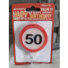 Sviečka na tortu dopravná značka 50 Sviečka na tortu dopravná značka 50