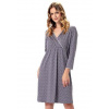 Dámská noční košile Megi 1387 LEVEZA grafit (šedá) M Dámská noční košile Megi 1387 LEVEZA grafit (šedá) M