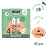 Moomin Baby 4 Maxi 7-14 kg (63 ks), eko plienky Moomin Baby 4 Maxi 7-14 kg (63 ks), eko plienky