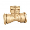 CALEFFI Mosadzné šróbenie DECA, T-kus, pre oceľové rúry - d21mm CALEFFI Mosadzné šróbenie DECA, T-kus, pre oceľové rúry - d21mm