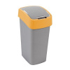 Kôš na odpadky Curver FLIP BIN 50L, šedostrieborný/žltý Kôš na odpadky Curver FLIP BIN 50L, šedostrieborný/žltý