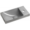 Sapho Sapho, AGOS betónové umývadlo 40x22cm, ľavé/pravé, šedá lesklá, AS40017 Sapho Sapho, AGOS betónové umývadlo 40x22cm, ľavé/pravé, šedá lesklá, AS40017