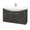 Dreja Umývadlová skriňa TAKE IT SZD2 105 - D16 Tmavý betón / Úchytka T05 / D16 Tmavý betón Dreja Umývadlová skriňa TAKE IT SZD2 105 - D16 Tmavý betón / Úchytka T05 / D16 Tmavý betón