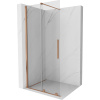 Mexen Velar, posuvné dvere do otvoru typ Walk-In 110 cm, 8mm číre sklo, medená matná, 871-110-000-03-65 Mexen Velar, posuvné dvere do otvoru typ Walk-In 110 cm, 8mm číre sklo, medená matná, 871-110-000-03-65