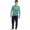 Henderson Pánske pyžamo 40962 Influx Zeleno-tmavomodrá 2XL Henderson Pánske pyžamo 40962 Influx Zeleno-tmavomodrá 2XL