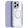 Puzdro DUX DUCIS Skin X pre Apple iPhone 16 Pro - podpora MagSafe - syntetická koža - fialové Puzdro DUX DUCIS Skin X pre Apple iPhone 16 Pro - podpora MagSafe - syntetická koža - fialové