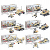 Konštrukčné kocky LEGION ALPHA sada 6 modelov vojenských vozidiel 348ks Konštrukčné kocky LEGION ALPHA sada 6 modelov vojenských vozidiel 348ks