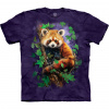 Tričko unisex Mountain Red Pandas Outlook (panda červená) - fialové, L Tričko unisex Mountain Red Pandas Outlook (panda červená) - fialové, L