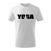 Yoga nápis - Tričko detské bavlnené - 104-110cm / 3-4 roky ( Biela ) Yoga nápis - Tričko detské bavlnené - 104-110cm / 3-4 roky ( Biela )