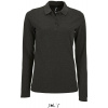 SOL'S | Perfect LSL Women, Dámske polo s dl. rukávom, sivá ch. mel., XXL SOL'S | Perfect LSL Women, Dámske polo s dl. rukávom, sivá ch. mel., XXL