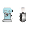 Ascaso Dream ONE, Kid Blue + Stone Espresso Pebble, chrome Ascaso Dream ONE, Kid Blue + Stone Espresso Pebble, chrome