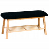 Čalúnená lavica Kesper 34 x 45 x 90 cm čierna Čalúnená lavica Kesper 34 x 45 x 90 cm čierna