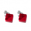 Náušnice Swarovski - kostka lt. siam 8mm Náušnice Swarovski - kostka lt. siam 8mm