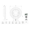 BOSCH Brzdový kotúč BOSCH 0 986 479 F20 BOSCH Brzdový kotúč BOSCH 0 986 479 F20