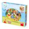 Dino Drevené obrázkové kocky Disney Medvedík Pu, 12 kociek Dino Drevené obrázkové kocky Disney Medvedík Pu, 12 kociek
