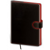 Helma 365 Bodkovaný zápisník Flip A5 (L) čierno/červený BFL425-1 Helma 365 Bodkovaný zápisník Flip A5 (L) čierno/červený BFL425-1