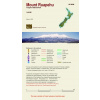 Mount Ruapehu - turistická mapa Mount Ruapehu - turistická mapa