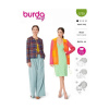 Strih Burda zelený 5729 - kabátik, francúzske sako, športová bunda Strih Burda zelený 5729 - kabátik, francúzske sako, športová bunda