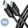 AXAGON BUMM3-AM10AB, kábel SPEED microUSB USB-A, 1 m AXAGON BUMM3-AM10AB, kábel SPEED microUSB USB-A, 1 m