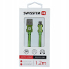 Kábel Swissten USB - microUSB typ B 1,2 m zelený Kábel Swissten USB - microUSB typ B 1,2 m zelený