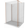 Mexen Kioto sprchová stena Walk-in 120 x 110 x 30 cm, transparentná, ružové zlato - 800-120-110-221-60-00-030 Mexen Kioto sprchová stena Walk-in 120 x 110 x 30 cm, transparentná, ružové zlato - 800-120-110-221-60-00-030
