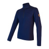 Pánska mikina krátky zips SENSOR MERINO UPPER deep blue M Pánska mikina krátky zips SENSOR MERINO UPPER deep blue M