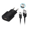 Sieťový nabíjací adaptér Forever TC-01 + dátový kábel USB typu C, 2A, čierny Sieťový nabíjací adaptér Forever TC-01 + dátový kábel USB typu C, 2A, čierny