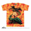Tričko unisex The Mountain The Duel (draci) - oranžové, S Tričko unisex The Mountain The Duel (draci) - oranžové, S