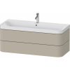 DURAVIT Happy D.2 Plus c-shaped závesná skrinka s nábytkovým umývadlom s otvorom, 2 zásuvky, 1175 x 490 x 480 mm, taupe matná lakovaná, HP4349O60600000 DURAVIT Happy D.2 Plus c-shaped závesná skrinka s nábytkovým umývadlom s otvorom, 2 zásuvky, 1175 x 490 x 480 mm, taupe matná lakovaná, HP4349O60600000