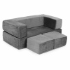 ECOTOYS Detská modulárna pohovka DIY 4 diely sivá ECOTOYS Detská modulárna pohovka DIY 4 diely sivá