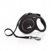 Vodítko FLEXI New Classic - opasok - čierna 5 m / 25 kg (M) Vodítko FLEXI New Classic - opasok - čierna 5 m / 25 kg (M)