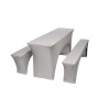 TENTino Elastický poťah STANDARD na pivný set 200x50 - 200x70 cm Farba obrusu: SVETLOŠEDÁ / SILVER TENTino Elastický poťah STANDARD na pivný set 200x50 - 200x70 cm Farba obrusu: SVETLOŠEDÁ / SILVER