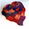 Šatka - Šál očarovaný háčkovaným jesenným enterlacovým fialovým akrylom, pomarančovým, viacnásobným obloženým (Teplý pletený šál z Enterlacu) Šatka - Šál očarovaný háčkovaným jesenným enterlacovým fialovým akrylom, pomarančovým, viacnásobným obloženým (Teplý pletený šál z Enterlacu)