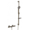 Hansa PRISMA sprchový set s termostatickou baterií, ruční sprcha se 3 proudy, tyč, hadice, broušený bronz Hansa PRISMA sprchový set s termostatickou baterií, ruční sprcha se 3 proudy, tyč, hadice, broušený bronz