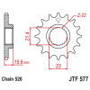 JT Reťazové koliečko JT JTF 577-15 15T, 520 JT Reťazové koliečko JT JTF 577-15 15T, 520