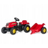 Rolly Toys Šlapací traktor Rolly Zetor s vlečkou červený Rolly Toys Šlapací traktor Rolly Zetor s vlečkou červený