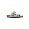 Birkenstock šľapky na plochom podpätku dámske kožené Arizona Big Buckle 1031871 zelená EUR 36 Birkenstock šľapky na plochom podpätku dámske kožené Arizona Big Buckle 1031871 zelená EUR 36