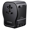 UGREEN S550 65W Universal Travel Adapter cestovná nabíjačka 3.25 A, 3 x USB-C®, USB A, GaN , 55001; 55001 UGREEN S550 65W Universal Travel Adapter cestovná nabíjačka 3.25 A, 3 x USB-C®, USB A, GaN , 55001; 55001