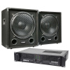 Max 'Dark Night 15SUB' subwoofer set - 2400W max. Max 'Dark Night 15SUB' subwoofer set - 2400W max.
