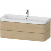 DURAVIT Happy D.2 Plus c-shaped závesná skrinka s nábytkovým umývadlom s otvorom, 2 zásuvky, 1175 x 490 x 480 mm, dub Mediterrane, HP4349O71710000 DURAVIT Happy D.2 Plus c-shaped závesná skrinka s nábytkovým umývadlom s otvorom, 2 zásuvky, 1175 x 490 x 480 mm, dub Mediterrane, HP4349O71710000