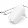 Belkin BOOST CHARGE™ 67W 3-portová USB-C Power Delivery PPS nástěnná nabíječka + 1m USB-C na USB-C kabel, bílá WCC002vf2MWH-B6 Belkin BOOST CHARGE™ 67W 3-portová USB-C Power Delivery PPS nástěnná nabíječka + 1m USB-C na USB-C kabel, bílá WCC002vf2MWH-B6