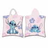 Jerry Fabrics Plážová osuška pončo Lilo a Stitch Pink 50x115 cm Jerry Fabrics Plážová osuška pončo Lilo a Stitch Pink 50x115 cm
