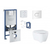 Grohe Rapid SLX Set predstenovej inštalácie, klozetu, dosky SoftClose, tlačidla Arena Cosmopolitan a súpravy na vhadzovanie tabliet, alpská biela SANI11BB3144-GR Grohe Rapid SLX Set predstenovej inštalácie, klozetu, dosky SoftClose, tlačidla Arena Cosmopolitan a súpravy na vhadzovanie tabliet, alpská biela SANI11BB3144-GR