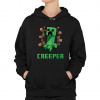 Creeper - dámska mikina s potlačou pre fanúšikov hry Minecraft - Tričkový | XS | Čierna | Mikina s kapucňou - damska Creeper - dámska mikina s potlačou pre fanúšikov hry Minecraft - Tričkový | XS | Čierna | Mikina s kapucňou - damska